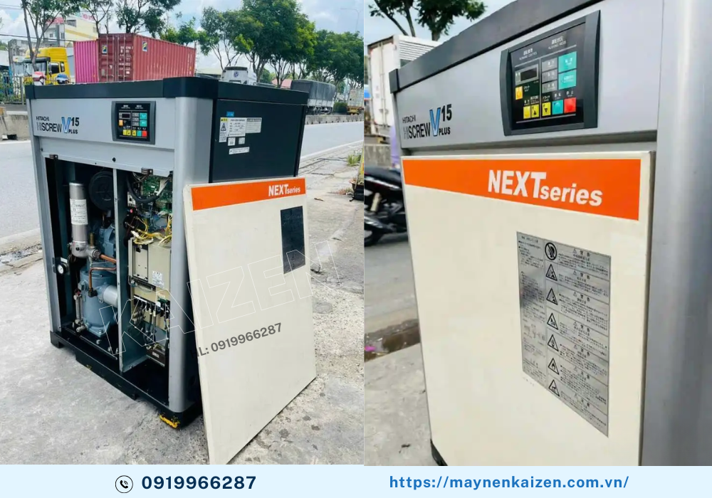 MÁY NÉN KHÍ HITACHI 15KW 20HP