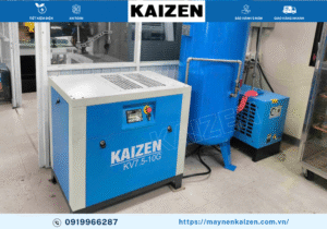 MÁY NÉN KHÍ TRỤC VÍT 10HP 7.5KW KAIZEN