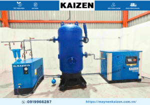 MÁY NÉN KHÍ TRỤC VÍT 10HP 7.5KW KAIZEN