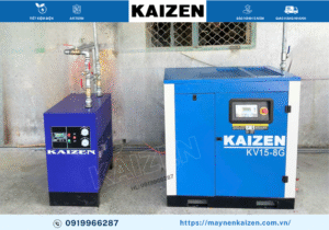 MÁY NÉN KHÍ TRỤC VÍT 20HP 15KW Kaizen