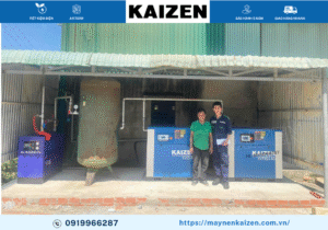 MÁY NÉN KHÍ TRỤC VÍT 30HP 22KW KAIZEN