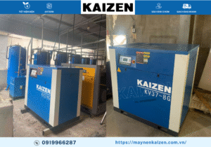 MÁY NÉN KHÍ TRỤC VÍT 50HP 37KW KAIZEN