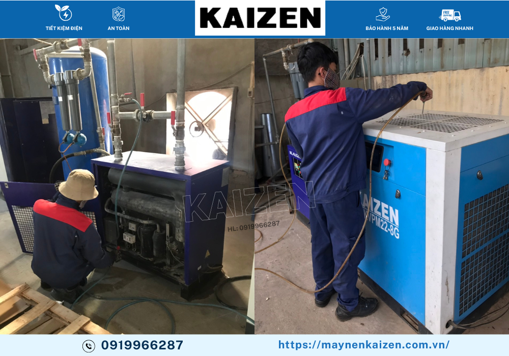 NGUYÊN LÝ HOẠT ĐỘNG CỦA MÁY NÉN KHÍ TRỤC VÍT