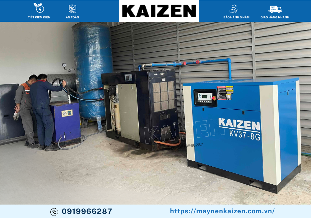 NGUYÊN LÝ HOẠT ĐỘNG CỦA MÁY NÉN KHÍ TRỤC VÍT