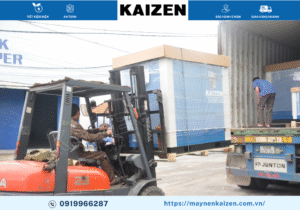 MÁY NÉN KHÍ TRỤC VÍT 100HP 75KW KAIZEN