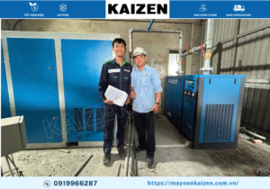 MÁY NÉN KHÍ TRỤC VÍT 120HP 90KW KAIZEN