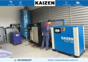MÁY NÉN KHÍ TRỤC VÍT 15HP 11KW KAIZEN