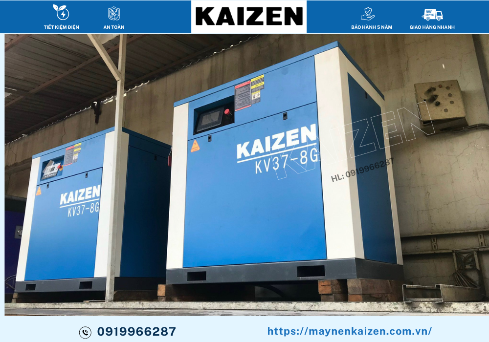 MÁY NÉN KHÍ TRỤC VÍT 210HP 150KW KAIZEN