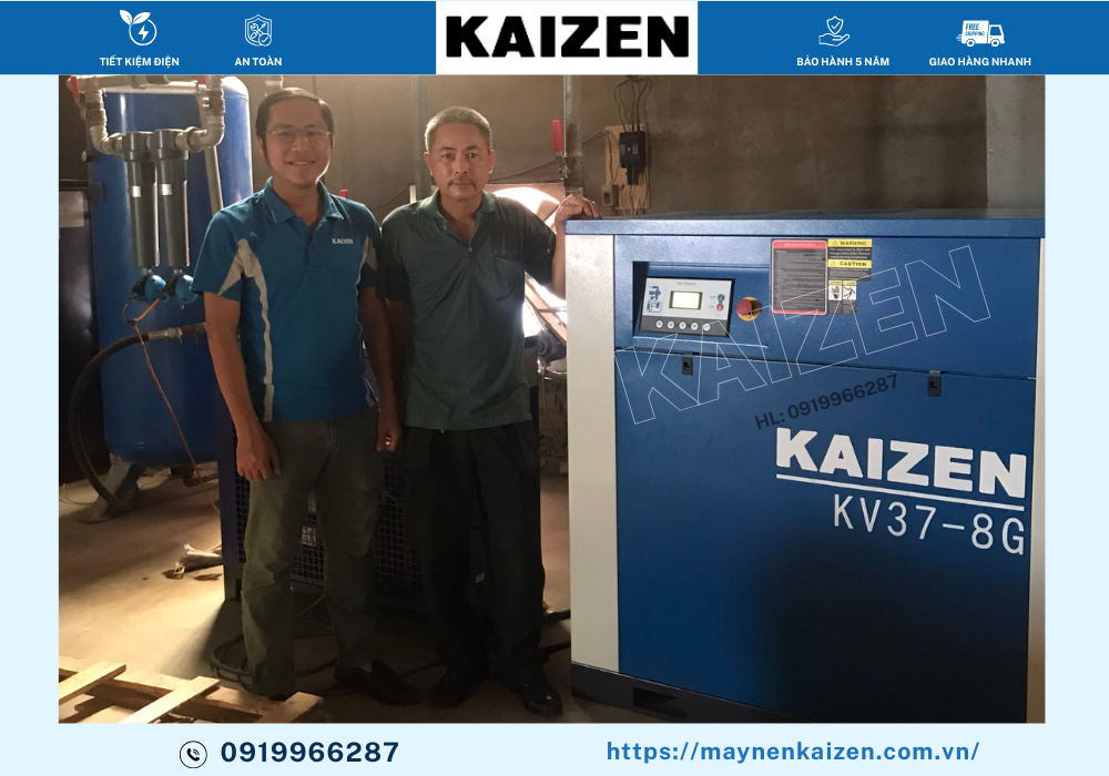 MÁY NÉN KHÍ TRỤC VÍT 250HP 185KW KAIZEN