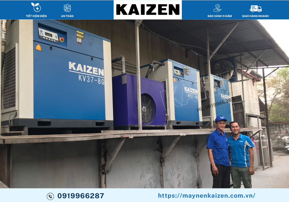 MÁY NÉN KHÍ TRỤC VÍT 250HP 185KW KAIZEN
