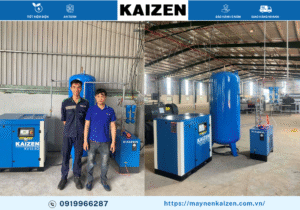 MÁY NÉN KHÍ TRỤC VÍT 40HP 30KW KAIZEN