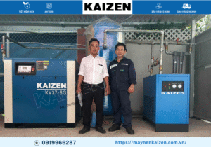 MÁY NÉN KHÍ TRỤC VÍT 60HP 45KW KAIZEN