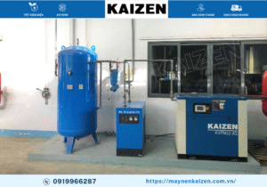 MÁY NÉN KHÍ TRỤC VÍT 30HP 22KW BIẾN TẦN KAIZEN