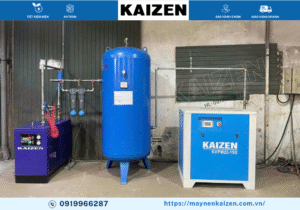 MÁY NÉN KHÍ TRỤC VÍT 30HP 22KW BIẾN TẦN KAIZEN