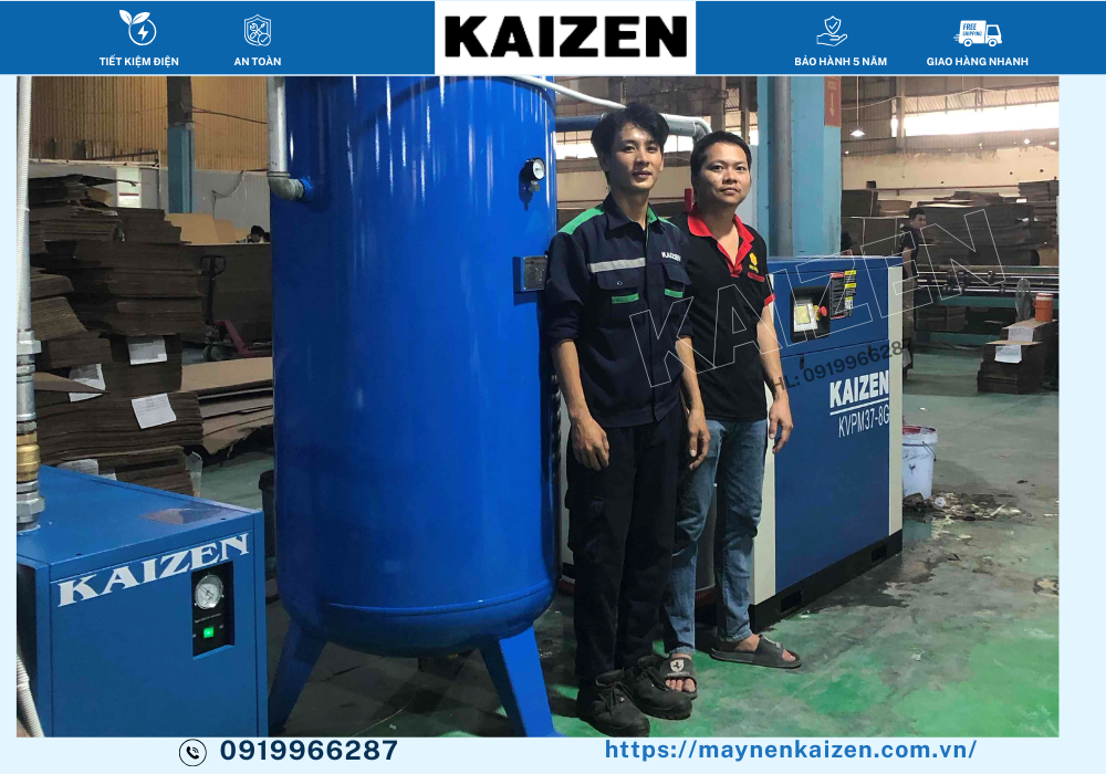 MÁY NÉN KHÍ 50HP 37KW BIẾN TẦN