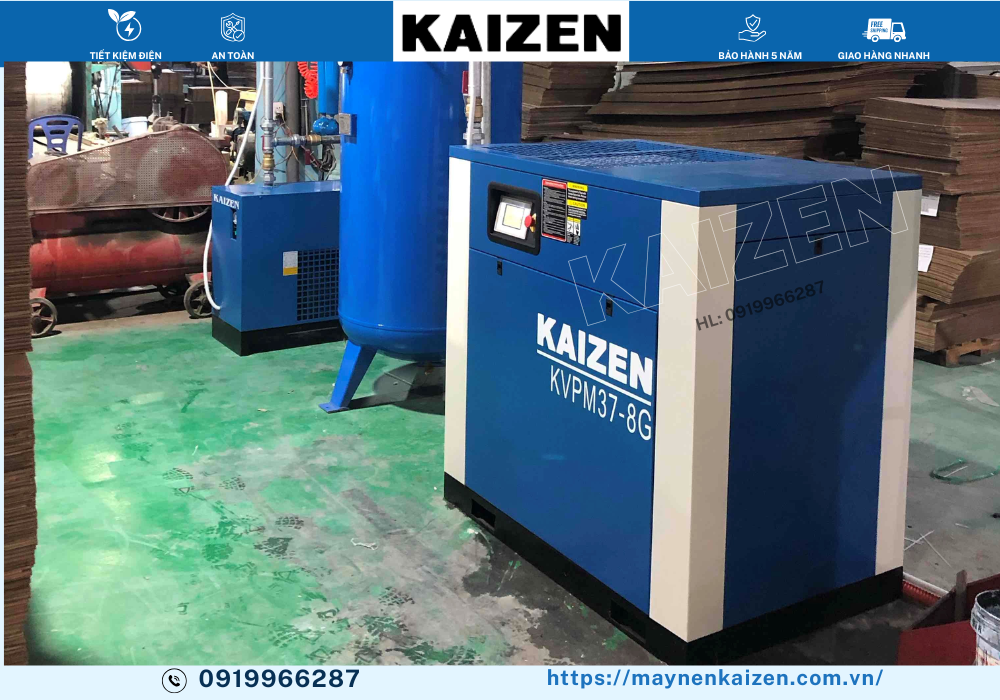 MÁY NÉN KHÍ 50HP 37KW BIẾN TẦN