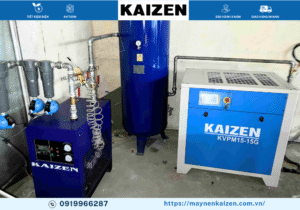MÁY NÉN KHÍ 10HP 7.5KW BIẾN TẦN KAIZEN
