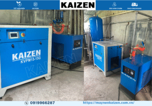 MÁY NÉN KHÍ 20HP 15KW BIẾN TẦN KAIZEN