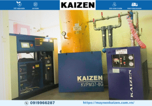 MÁY NÉN KHÍ 60HP 45KW BIẾN TẦN KAIZEN