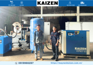 MÁY NÉN KHÍ 60HP 45KW BIẾN TẦN KAIZEN