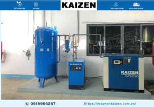 MÁY NÉN KHÍ 120HP 90KW BIẾN TẦN KAIZEN
