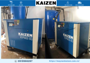 MÁY NÉN KHÍ 75HP 55KW BIẾN TẦN KAIZEN