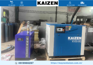 MÁY NÉN KHÍ 75HP 55KW BIẾN TẦN KAIZEN