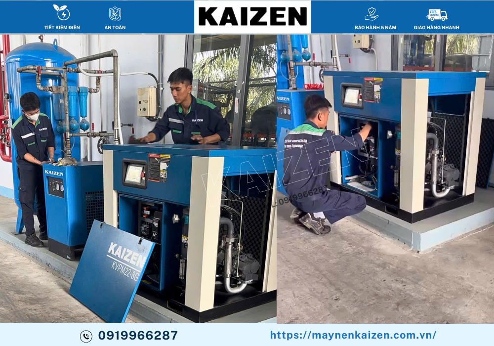 8 CÁCH KHẮC PHỤC MÁY NÉN KHÍ TRỤC VÍT THIẾU ÁP